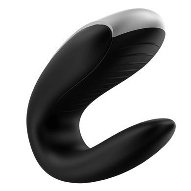 Satisfyer Double Fun - смарт-вибратор для пар с пультом черный - фото