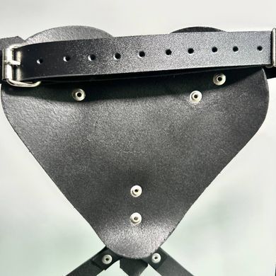 Трусики Сердце для страпона Feral Feelings Hearts Strap-on Belt Black - фото