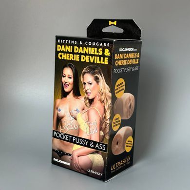 Наскрізний мастурбатор вагіна та анус Doc Johnson Dani Daniels / Cherie Deville - фото