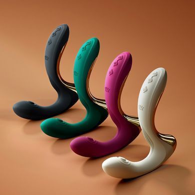 Вібратор для точки G з підігрівом Zalo Talis G-Spot PulseWave Vibrator Turquoise Green - фото