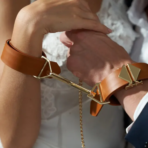 Наручники LOCKINK Wristcuffs/Anklecuffs Brown Set