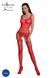 Ажурний бодістокінг з доступом Passion ECO BS005 red - фото товару
