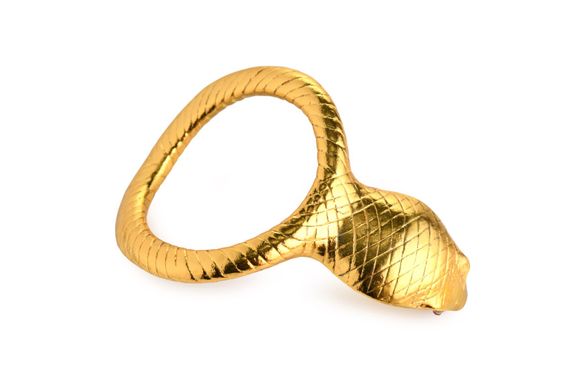 Эрекционное кольцо Master Series Cobra King Golden Cock Ring - фото