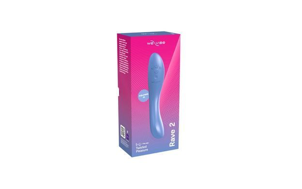 Смарт-вибромассажер для точки G We-Vibe Rave 2 Blue - фото