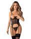 Корсет з трусиками Obsessive Euridia corset & tanga XS/S