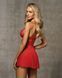 Сорочка та трусики Obsessive 838-BAB-3 babydoll & thong red S/M