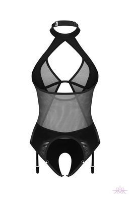 Еротичне боді Obsessive Dominna crotchless teddy S/M