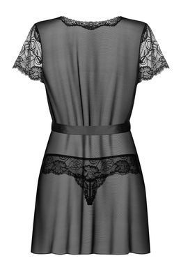 Пеньюар Obsessive Alluria peignoir & thong S/M