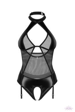 Еротичне боді Obsessive Dominna crotchless teddy S/M