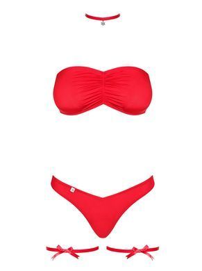 Новогодний эротический костюм Obsessive Kissmas Set S/M