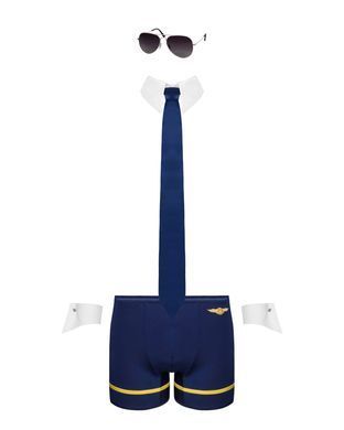 Мужской эротический костюм пилота Obsessive Pilotman set L/XL