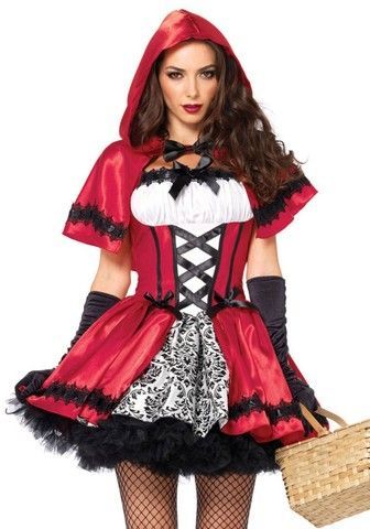 Эротический костюм Leg Avenue Gothic Red Riding Hood L