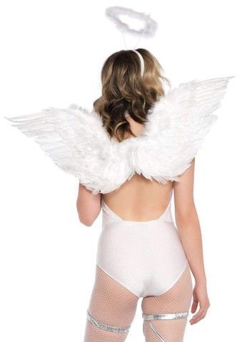Крылья ангела Leg Avenue Marabou Feather Angel Wings White
