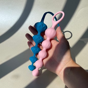 Анальні буси Satisfyer Beads Colored - фото