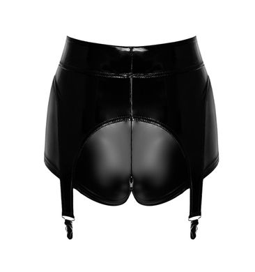 Шорты женские Noir Handmade F325 Glam suspender wetlook and vinyl shorts S