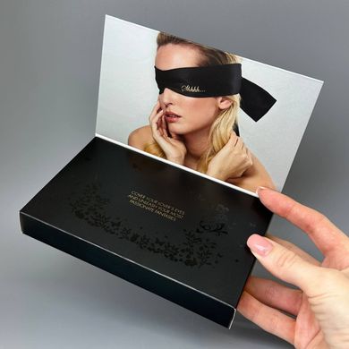 Пов'язка з сатину Bijoux Indiscrets Shhh Blindfold (пом'ята упаковка) - фото