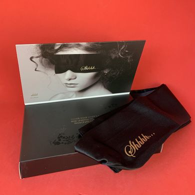Повязка из сатина Bijoux Indiscrets Shhh Blindfold (мятая упаковка) - фото