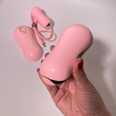 Набір 2в1 Zalo UNICORN Set PINK - віброяйце + вакуумний стимулятор - фото