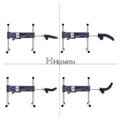 Фаллоимитатор для секс-машин Hismith 8.3" Silicone Dildo Black, Черный