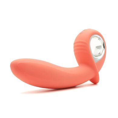 Надувна анальна пробка з вібрацією KissToy Klein Orange 4,8 см - фото