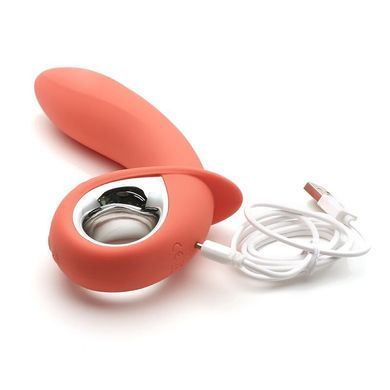 Надувна анальна пробка з вібрацією KissToy Klein Orange 4,8 см - фото