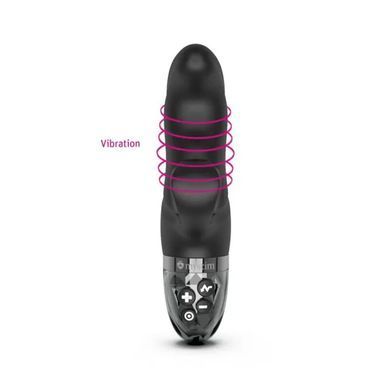 Вибратор-кролик с электростимуляцией Mystim Hop Hop Bob Black Edition - фото