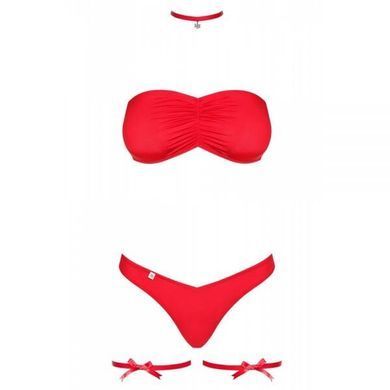 Новогодний эротический костюм Obsessive Kissmas Set S/M