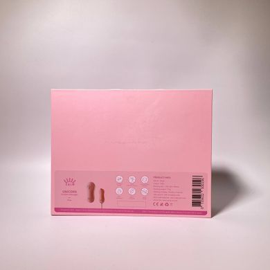 Набір 2в1 Zalo UNICORN Set PINK - віброяйце + вакуумний стимулятор - фото