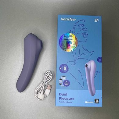 Вакуумний смарт-стимулятор клітора 2-в-1 Satisfyer Dual Pleasure mauve - фото
