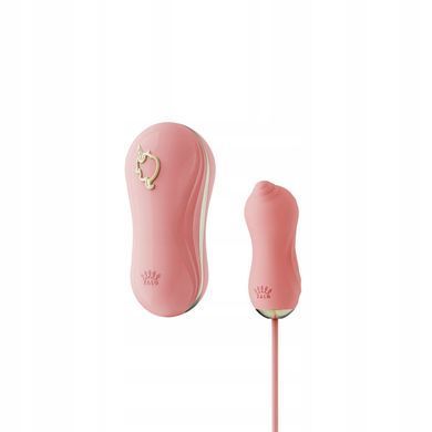 Набір 2в1 Zalo UNICORN Set PINK - віброяйце + вакуумний стимулятор - фото