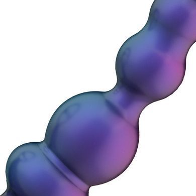 Анальные вибробусы с эрекционным кольцом Hueman Stellar Force Anal Beads with Cockring - фото