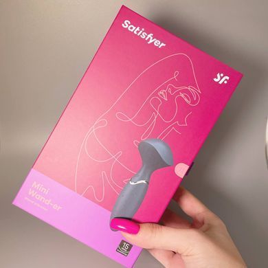 Satisfyer Mini Wand-er Blue - мини-вибромассажер - фото