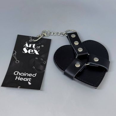 Брелок на карабіні для ключів Art of Chained Heart чорний
