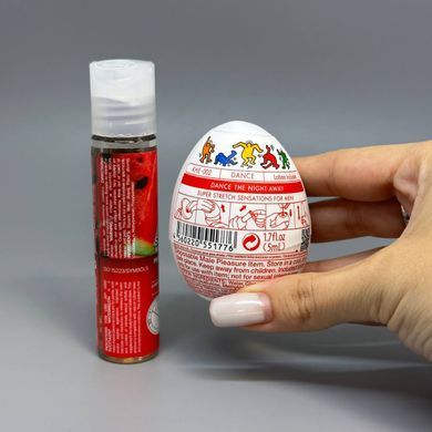 Набор яйцо мастурбатор Tenga Egg + вкусная смазка System JO H2O арбуз (30 мл)