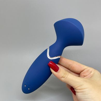 Satisfyer Mini Wand-er Blue - мини-вибромассажер - фото