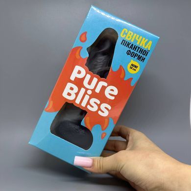 Свічка у формі члена для оригінального подарунка та вечірки Pure Bliss MINI Black чорна