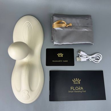 Zalo Flora Smart Vibrating Pad Ivory White - смарт вібратор-пульсатор - фото