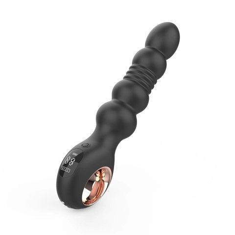 Анальний вібратор з пульсацією Loviss Thor Thrusting Anal Plug