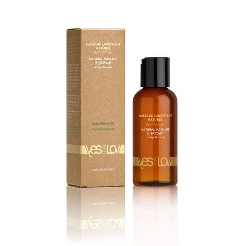 Масажна олія-лубрикант YESforLOV Natural Massage Lubricant Orange blossom апельсин 100 мл - фото