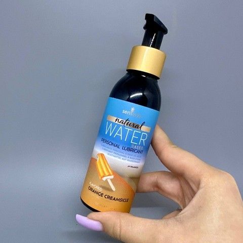 Оральная смазка Sensuva Natural Water-Based апельсиновый крем 125 мл - фото