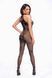 Бодістокінг Noir Handmade F315 Ego flocked mesh halter catsuit S - фото товару