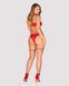Новогодний эротический костюм Obsessive Kissmas Set S/M