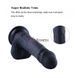 Фаллоимитатор для секс-машин Hismith 8.3" Silicone Dildo Black, Черный