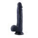 Фаллоимитатор для секс-машин Hismith 8.3" Silicone Dildo Black, Черный