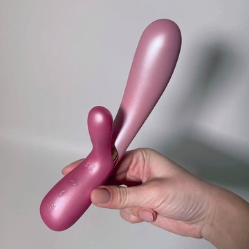 Смарт вібратор-кролик із підігрівом Satisfyer Hot Lover Pink - фото