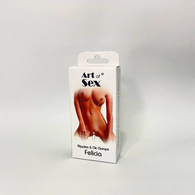 Зажимы для сосков и клитора Art of Sex Nipple and clit clamps Felicia - фото