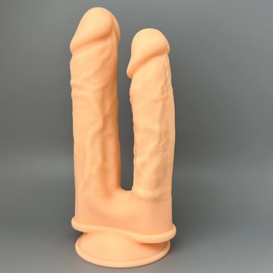 Фаллоимитатор двойной SilexD Double Gusto Flesh Model 1 (17,5 см и 19,5 см) - фото