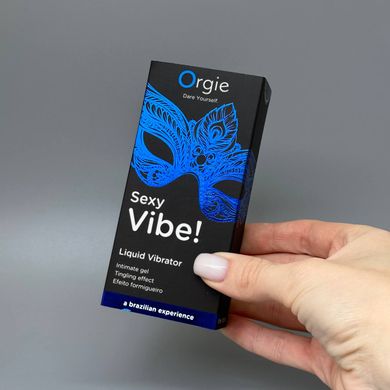 Рідкий вібратор Orgie для чутливих SEXY VIBE (15 мл) - фото