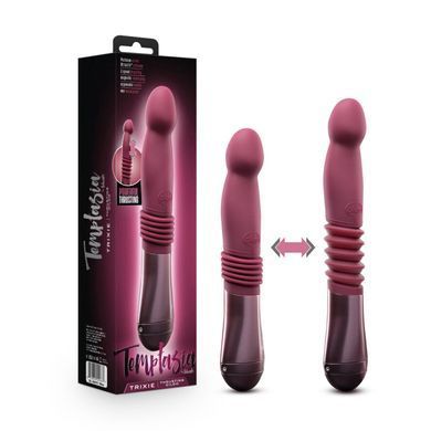 Пульсатор Temptasia by Blush Trixie Thrusting Dildo Wine Red - фото