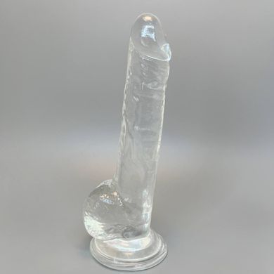 Прозорий фалоімітатор Alive Jelly Dildo Lusty (18 см) - фото